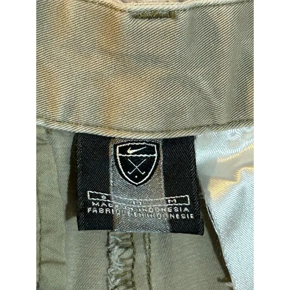 BBL Snatched Vintage Y2K Nike Golf Pleated Chino Shorts Khaki